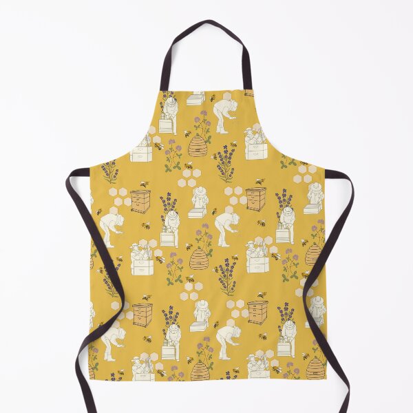 Item preview, Beekeeper Pattern with Honey Bees and Honeycomb Botanical Illustration designed and sold by Rebecca Andreae.