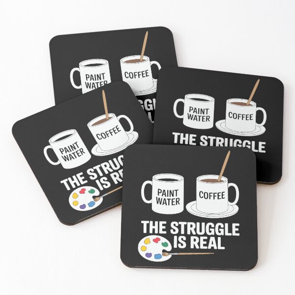 Item preview, Art Lover Painter The Struggle Is Real Coffee Lover Aesthetic designed and sold by tmerchtrends.