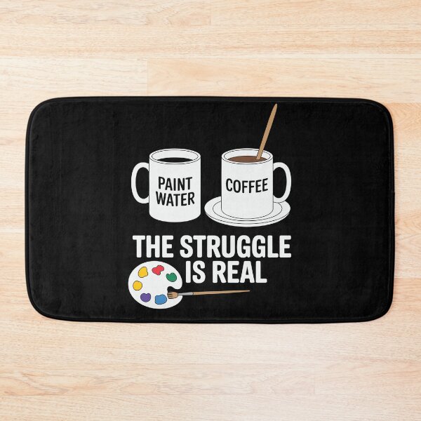 Item preview, Art Lover Painter The Struggle Is Real Coffee Lover Aesthetic designed and sold by tmerchtrends.
