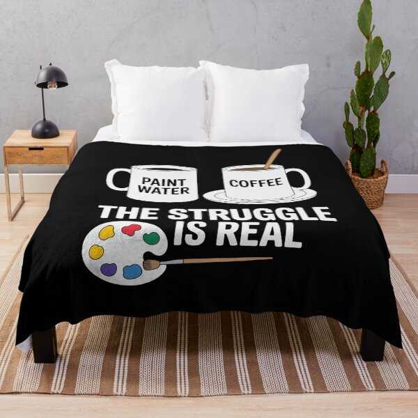Item preview, Art Lover Painter The Struggle Is Real Coffee Lover Aesthetic designed and sold by tmerchtrends.