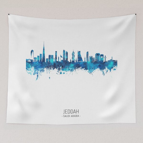 Item preview, Jeddah Saudi Arabia Skyline designed and sold by ArtPrints.