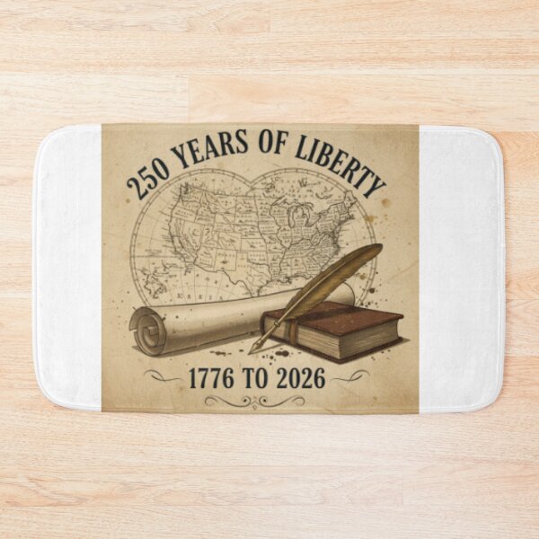 Item preview, American 250 Years Anniversary Art – Vintage US Map Bicentennial History Design designed and sold by infocart.