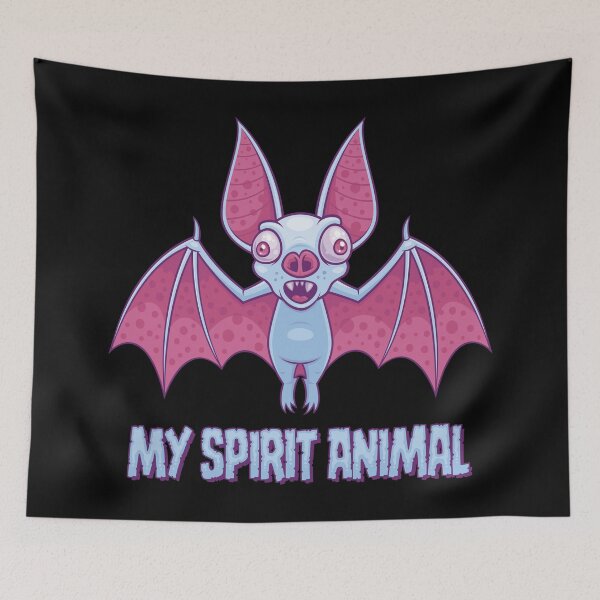 Item preview, Quirky Albino Bat Spirit Animal designed and sold by fizzgig.