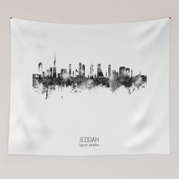 Artikelvorschau, Skyline von Jeddah, Saudi-Arabien entworfen und verkauft von ArtPrints.