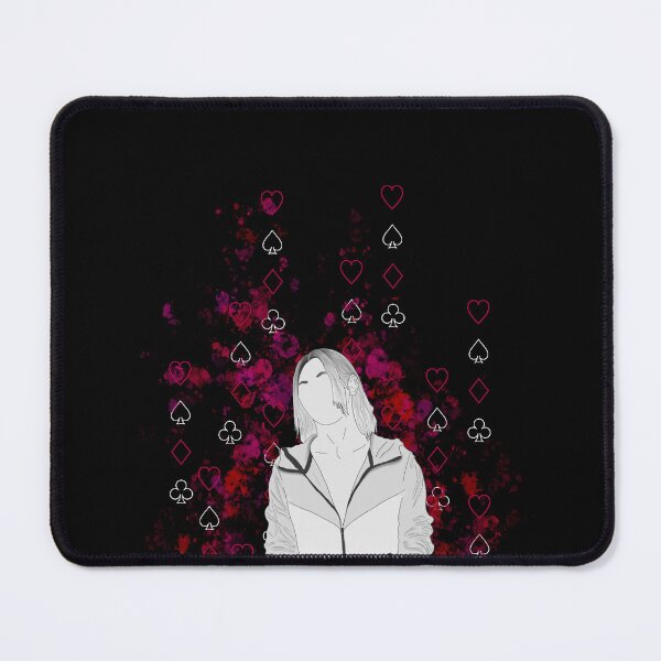 Item preview, Chishiya Alice in Borderland raining cards signs splatter black and white designed and sold by Lemonshaaark.
