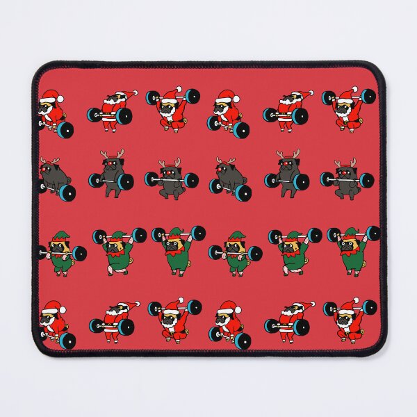 Item preview, Olympic Lifting Pug Xmas designed and sold by Huebucket.