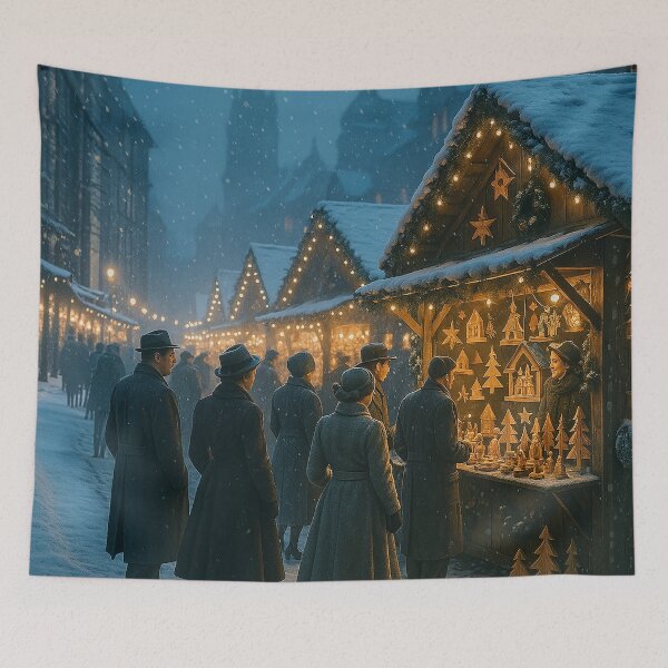Item preview, Retro Christmas Market designed and sold by Sartawsky.
