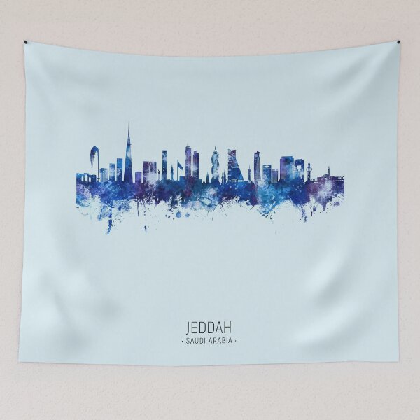 Artikelvorschau, Skyline von Jeddah, Saudi-Arabien entworfen und verkauft von ArtPrints.
