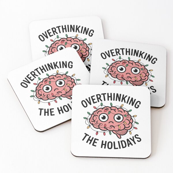 Item preview, Overthinking the Holidays Brain Design designed and sold by MonkiFlipp.
