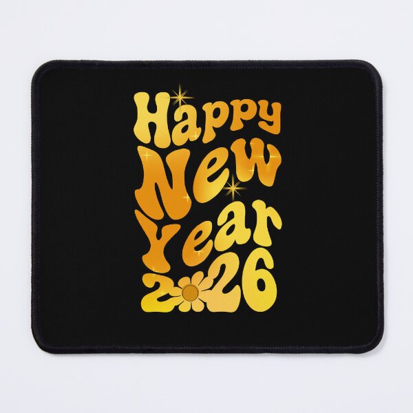 Item preview, HAPPY NEW YEAR 2026 – Groovy Cool Positive New Year Design - 70's designed and sold by Sun Sand & Sea Art.