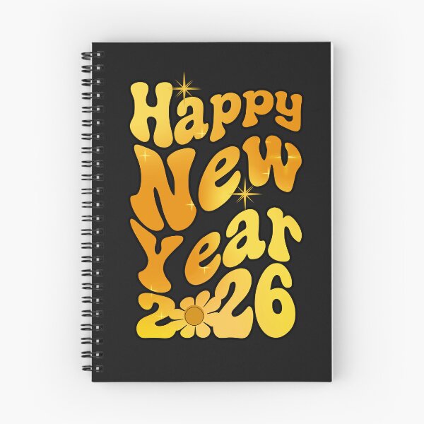 Item preview, HAPPY NEW YEAR 2026 – Groovy Cool Positive New Year Design - 70's designed and sold by Sun Sand & Sea Art.