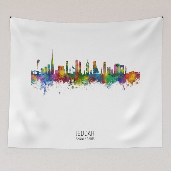 Artikelvorschau, Skyline von Jeddah, Saudi-Arabien entworfen und verkauft von ArtPrints.