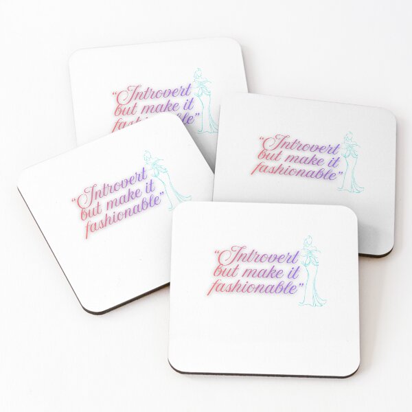 Item preview, Introvert But Make It Fashionable elegant Quote designed and sold by SloganSauce.