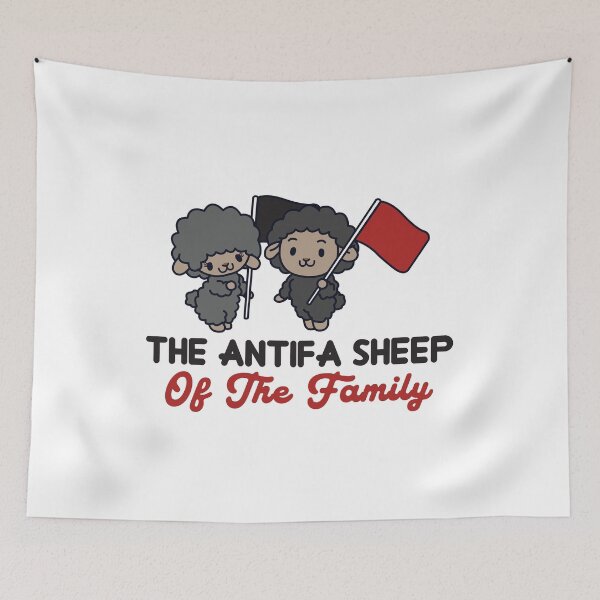 Item preview, The antifa sheep of the family designed and sold by remerasnerdas.
