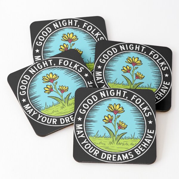 Item preview, Good Night Folks – May Your Dreams Behave Quote designed and sold by TextMood.
