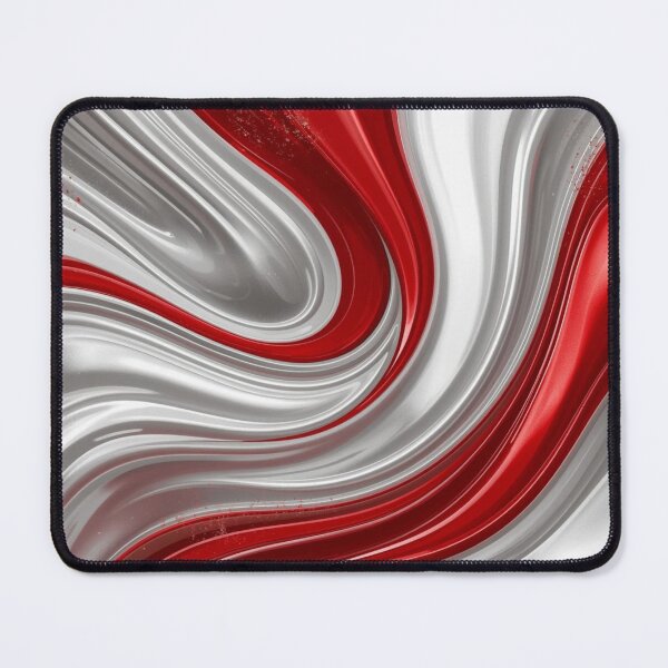 Item preview, Red and Silver Fluid Swirl designed and sold by Harmonic_Layers.