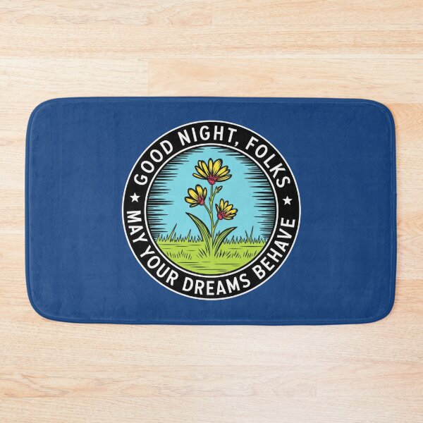 Item preview, Good Night Folks – May Your Dreams Behave Quote designed and sold by TextMood.