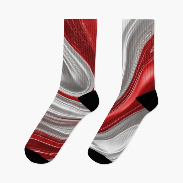 Item preview, Red and Silver Fluid Swirl designed and sold by Harmonic_Layers.