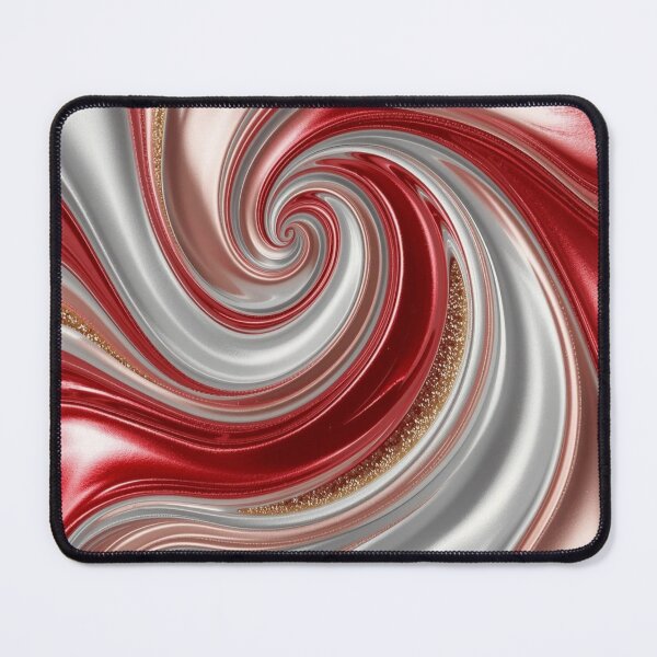Item preview, Red Silver & Gold Glossy Swirl designed and sold by Harmonic_Layers.