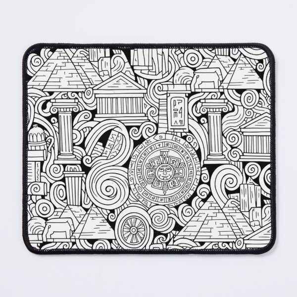 Item preview, Ancient Civilization Doodle Art designed and sold by ExploreAura Studio.