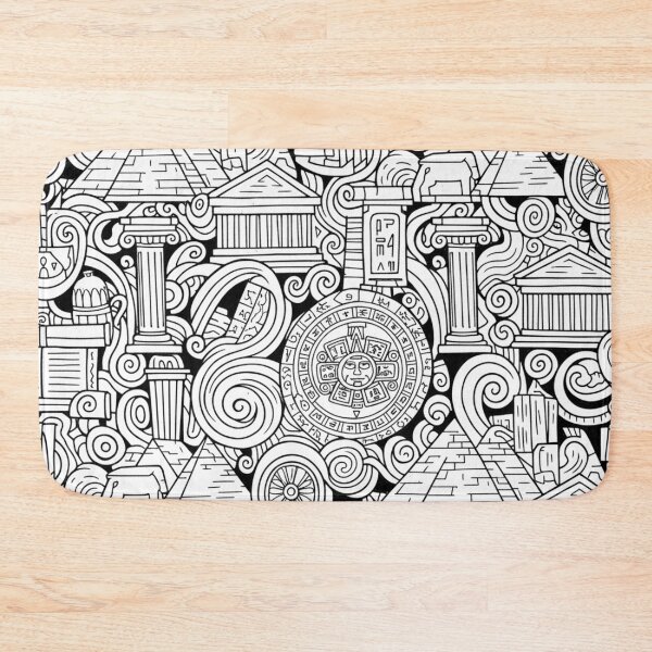 Item preview, Ancient Civilization Doodle Art designed and sold by ExploreAura Studio.