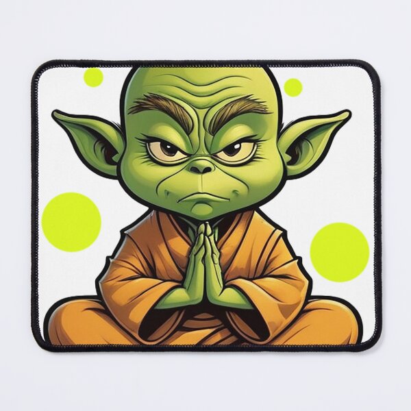 Item preview, Gesundheit – Funny Zen Green Monk Meditation Design designed and sold by JaaGo PopLab.