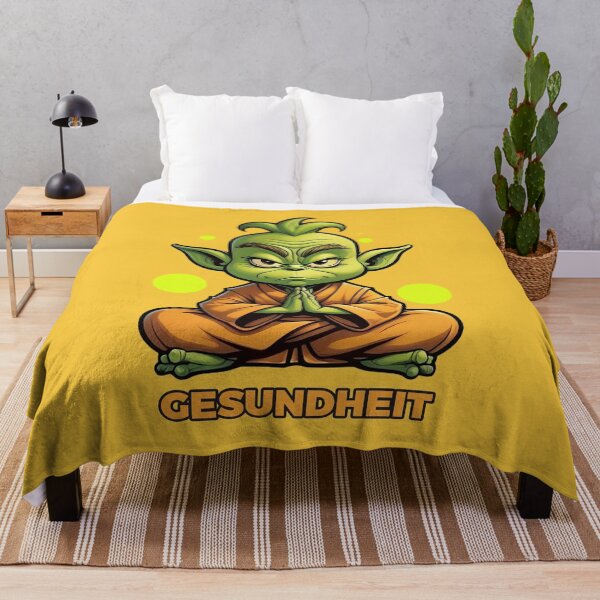 Item preview, Gesundheit – Funny Zen Green Monk Meditation Design designed and sold by JaaGo PopLab.