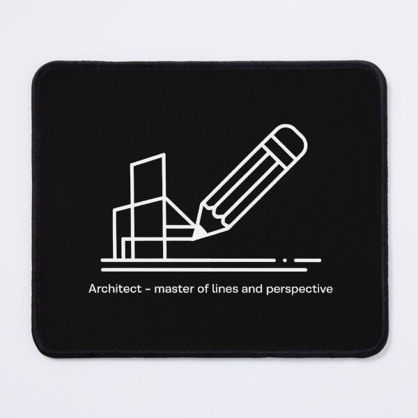Item preview, Architect – Master of Lines and Perspective | Minimalist Line Art Design designed and sold by WikaKowalczyk.