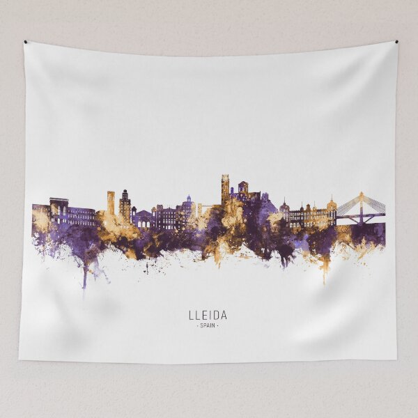 Item preview, Lleida Spain Skyline designed and sold by ArtPrints.