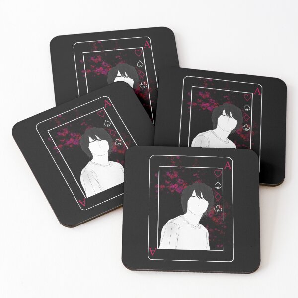 Item preview, Black and white Arisu faceless playing card Alice in Borderland designed and sold by Lemonshaaark.