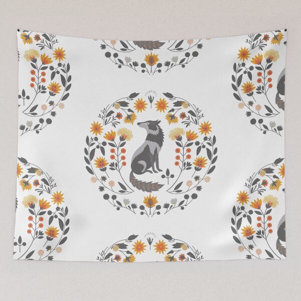 Item preview, Scandinavian folk art, Christmas Wolf designed and sold by xiao xuans.
