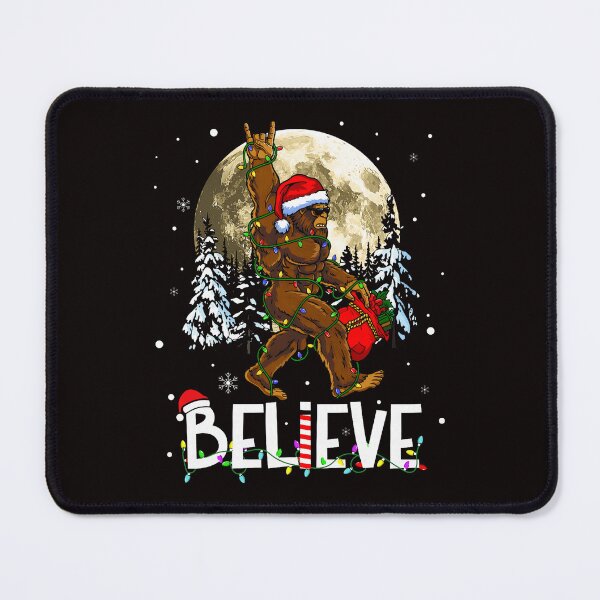 Item preview, Christmas Bigfoot Believe Scene With Bright Winter Magic designed and sold by torildorxop.