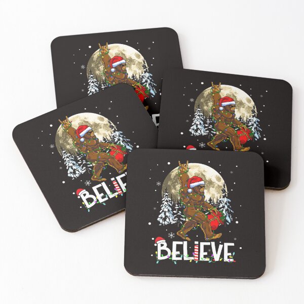 Item preview, Christmas Bigfoot Believe Scene With Bright Winter Magic designed and sold by torildorxop.