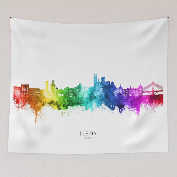 Item preview, Lleida Spain Skyline designed and sold by ArtPrints.