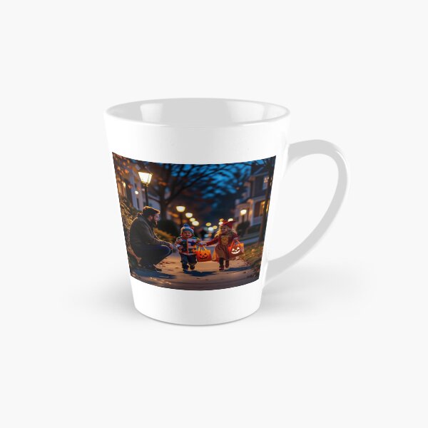 Item preview, Dad With Kids TrickOrTreating on Halloween designed and sold by WhimsyByPaul.redbubble.com.