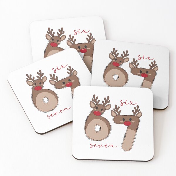 Item preview, Six Seven Reindeer Letters Scene With Cute Holiday  designed and sold by torildorxop.