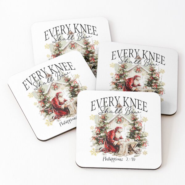 Item preview, Every Knee Shall Bow Christmas Scene With Peaceful Light designed and sold by torildorxop.