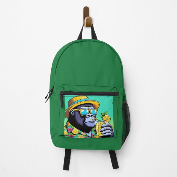 Item preview, Cute gorilla drinking lemonade designed and sold by Dogandesighn.