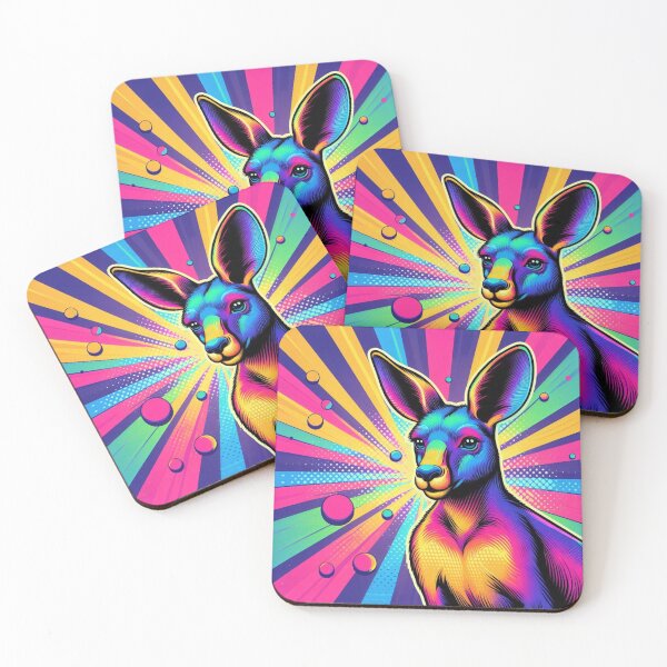 Item preview, Colorful cute kangaroo designed and sold by Dogandesighn.