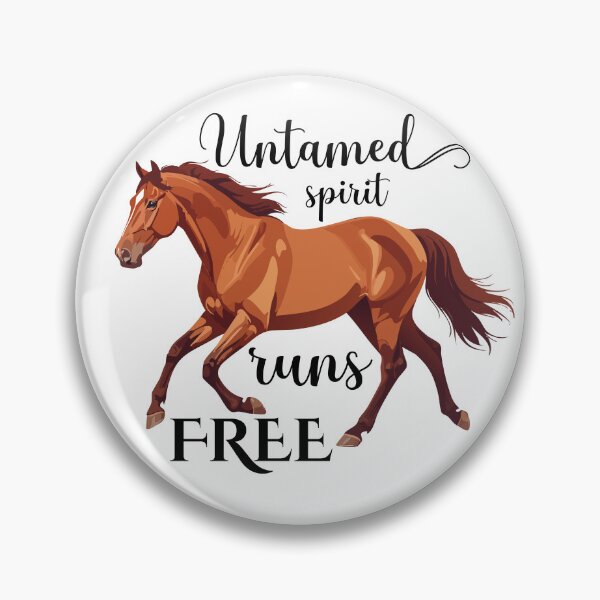 Item preview, Wild Horse Stallion & quote "untamed spirit runs free" designed and sold by Art-Horizon.