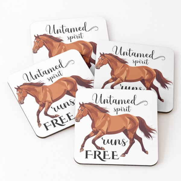 Item preview, Wild Horse Stallion & quote "untamed spirit runs free" designed and sold by Art-Horizon.
