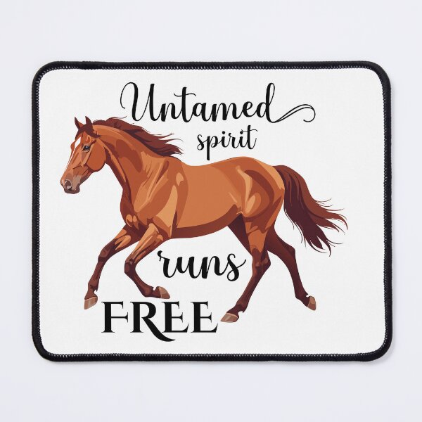 Item preview, Wild Horse Stallion & quote "untamed spirit runs free" designed and sold by Art-Horizon.