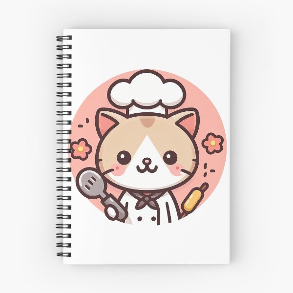 Item preview, Kawaii chef cat cooking and baking designed and sold by BigBlueArt.