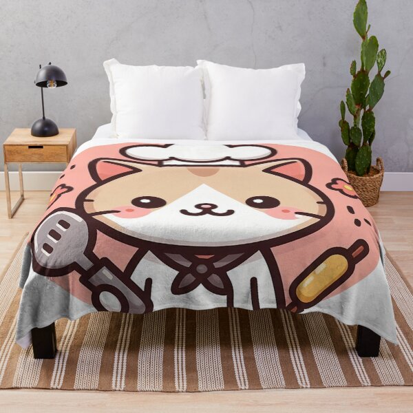 Item preview, Kawaii chef cat cooking and baking designed and sold by BigBlueArt.