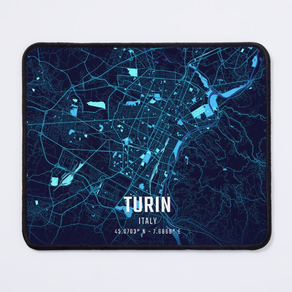 Item preview, Turin Midnight City Map designed and sold by HomeLivingCo.