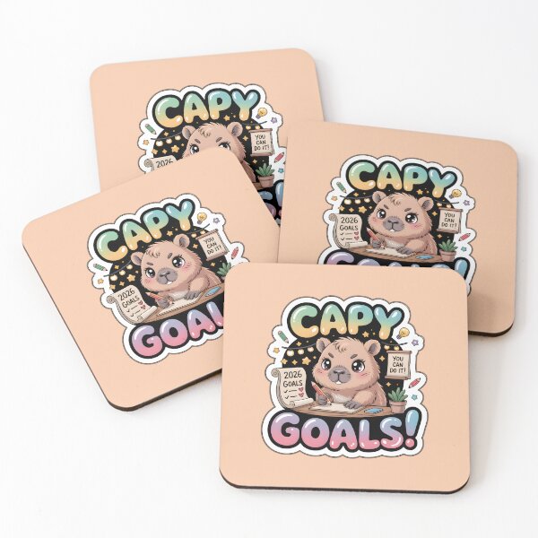 Item preview, Happy New Year Capybara Goals Checklist - New Year Resolution Sticker designed and sold by Nuist25.