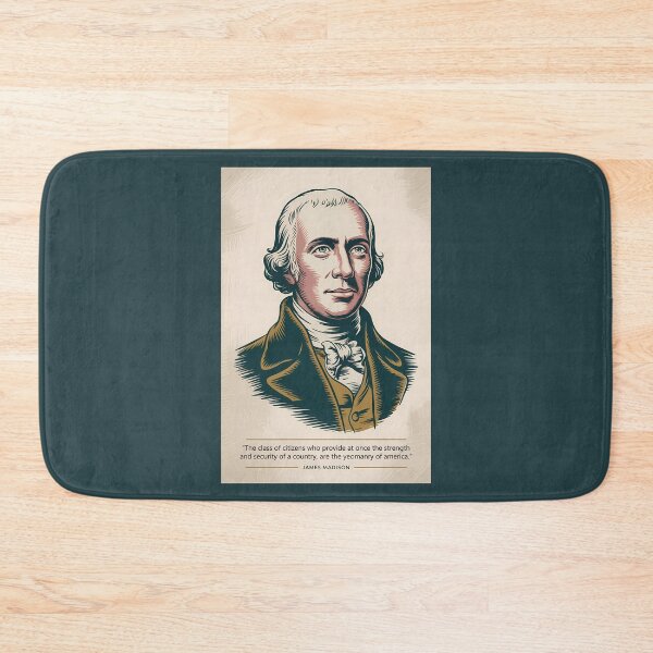 Item preview, James Madison Quote American President Illustration Vintage designed and sold by KrisSidDesigns.