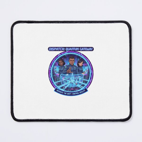 Item preview, Quantum Gateway Dispatch – Reality Control Sci-Fi Design designed and sold by Raju2018.