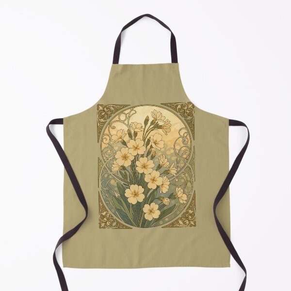 Item preview, Primroses February Birthday Flowers Art Nouveau Style designed and sold by taiche.