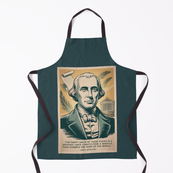 Item preview, James Madison Fourth President Illustration Vintage designed and sold by KrisSidDesigns.